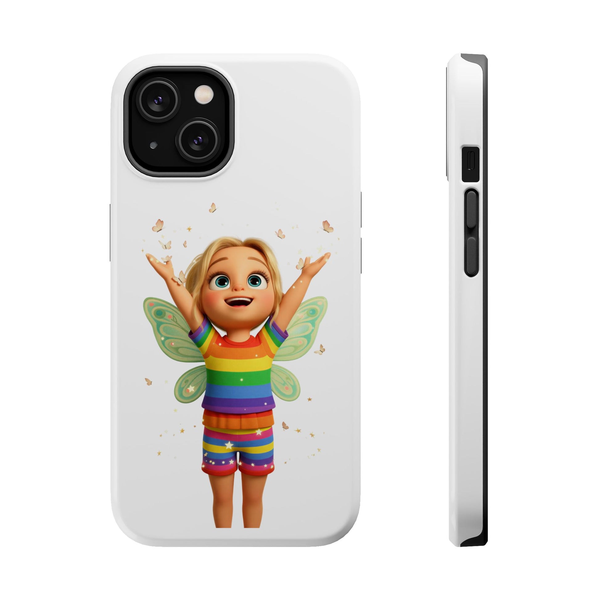 Pixie with butterflies — Magnetic Impact-Resistant iPhone Cover
