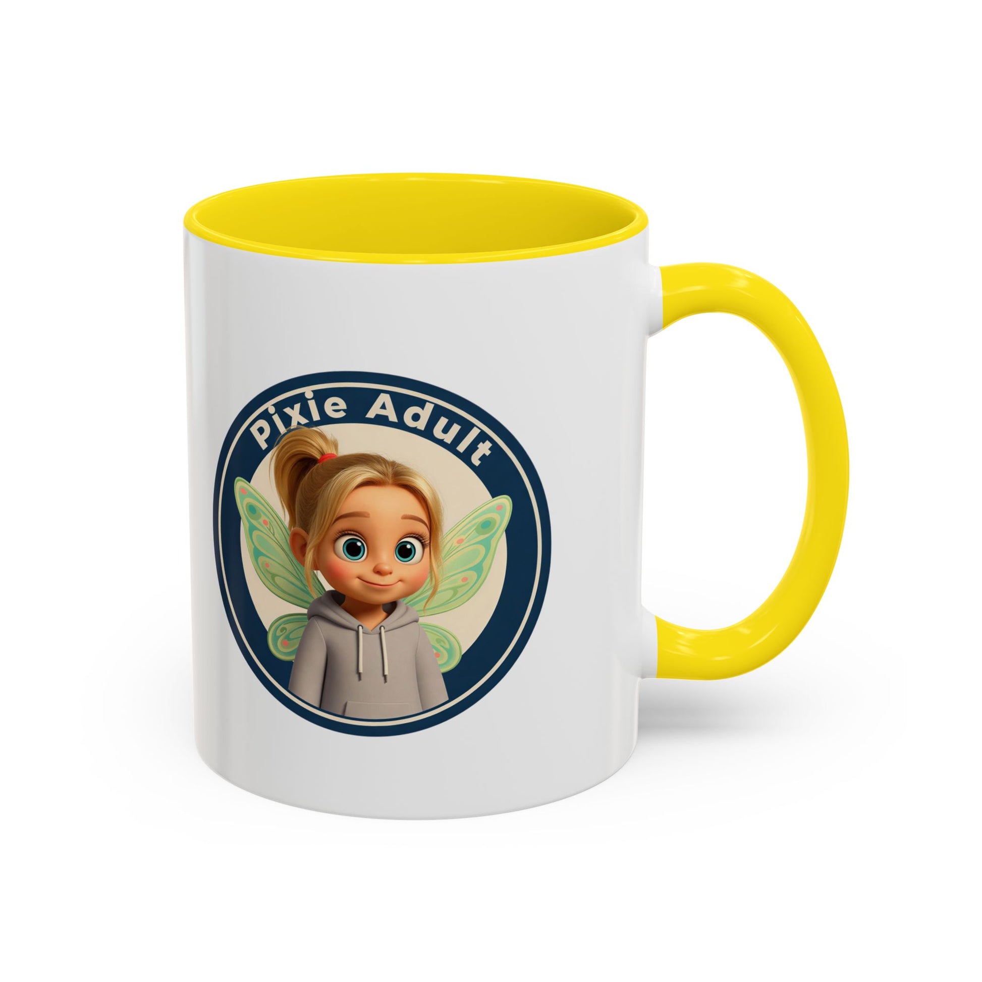 Pixie Adult Coffee Mug — Cute Fairy Design Accent Mug (11/15 oz)