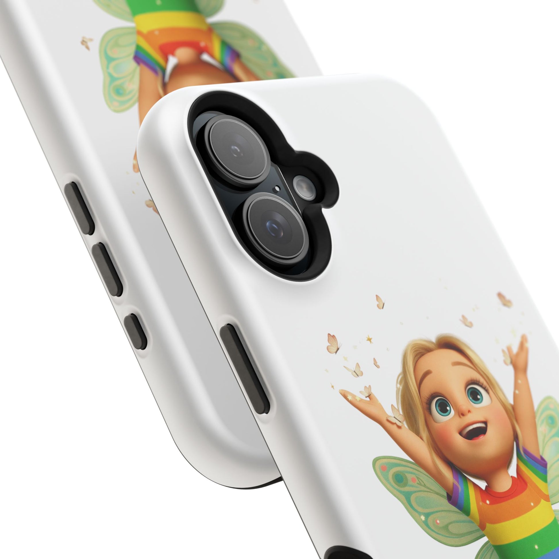 Pixie with butterflies — Magnetic Impact-Resistant iPhone Cover