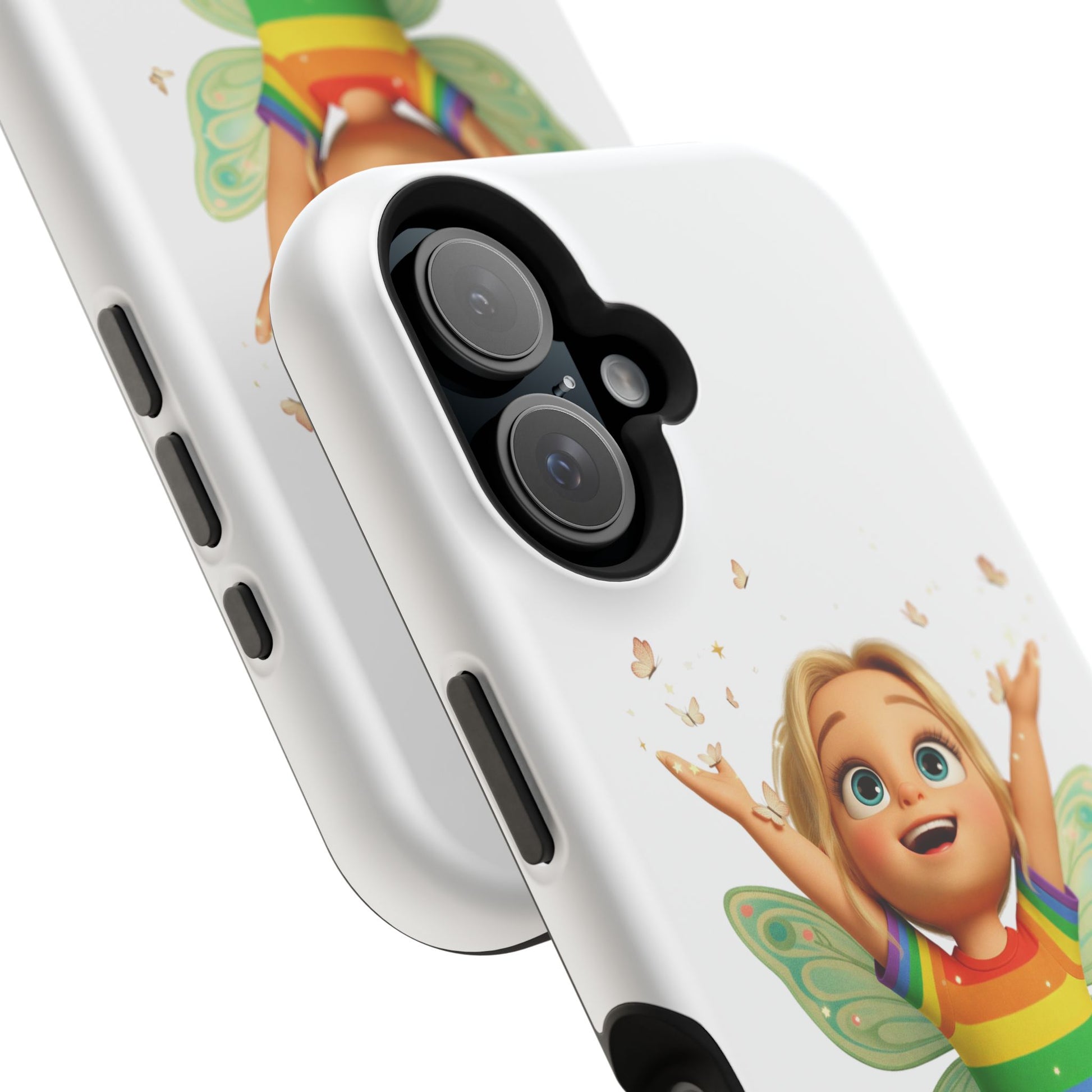 Pixie with butterflies — Magnetic Impact-Resistant iPhone Cover