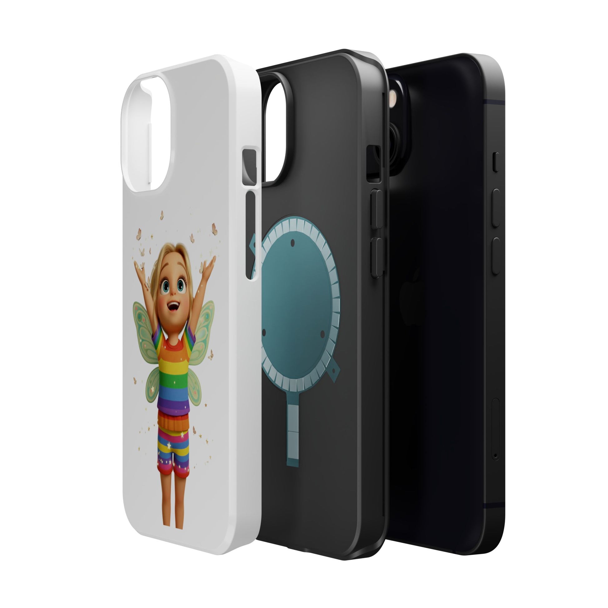 Pixie with butterflies — Magnetic Impact-Resistant iPhone Cover
