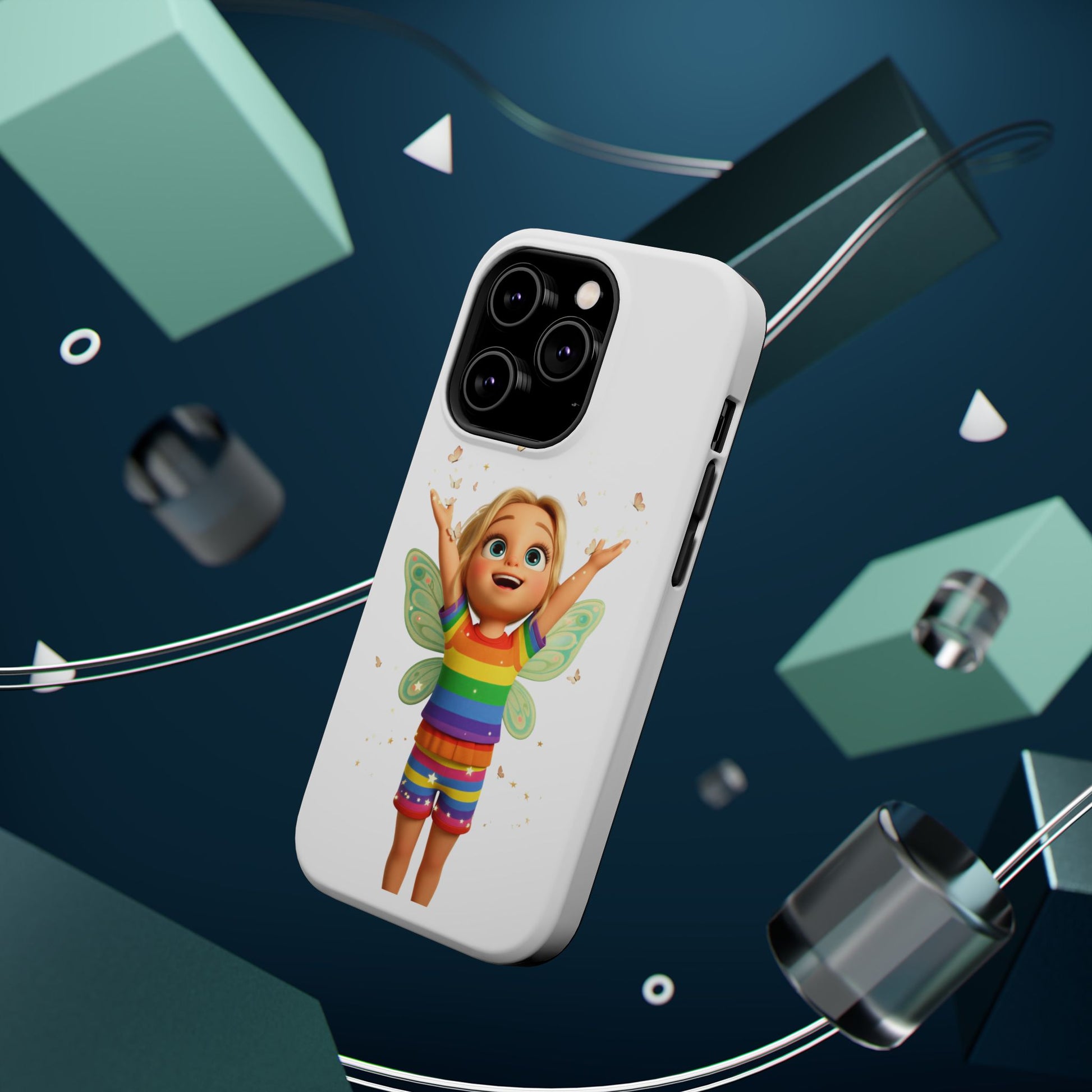 Pixie with butterflies — Magnetic Impact-Resistant iPhone Cover
