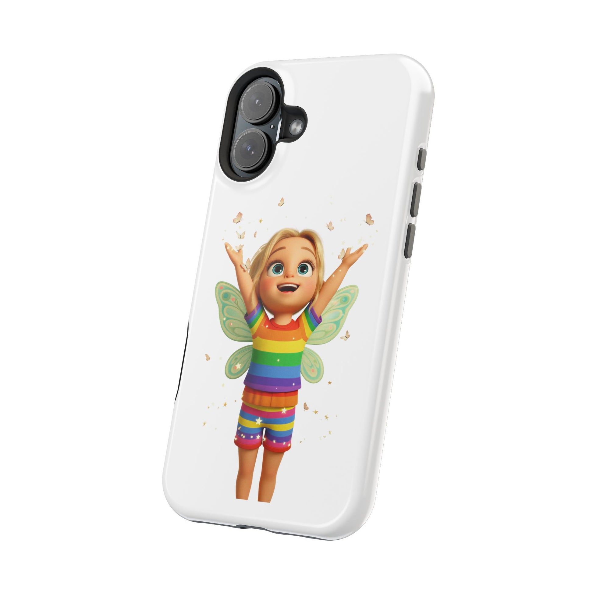 Pixie with butterflies — Magnetic Impact-Resistant iPhone Cover