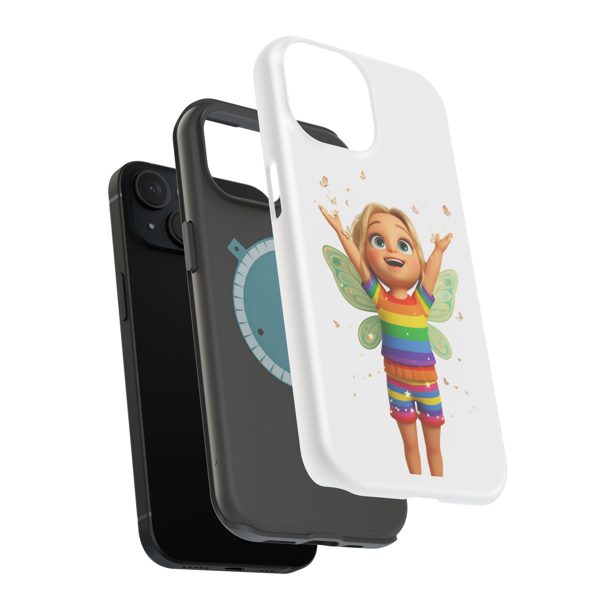 Pixie with butterflies — Magnetic Impact-Resistant iPhone Cover