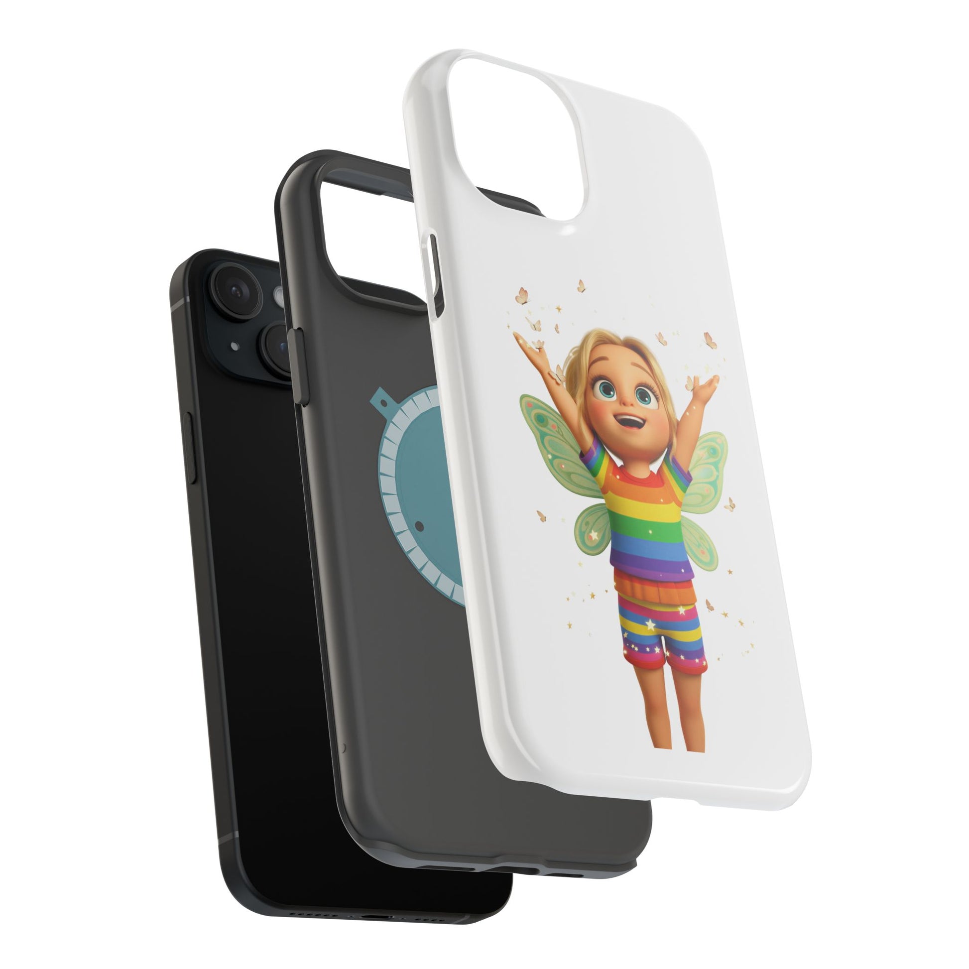 Pixie with butterflies — Magnetic Impact-Resistant iPhone Cover