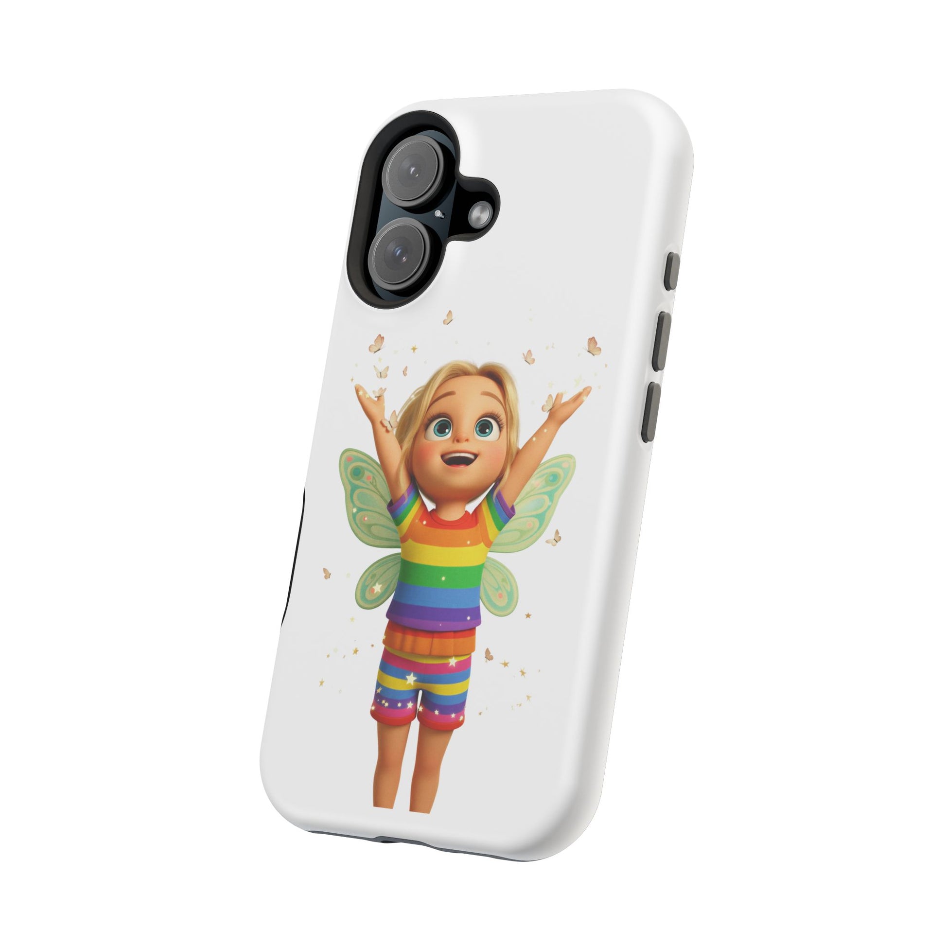 Pixie with butterflies — Magnetic Impact-Resistant iPhone Cover