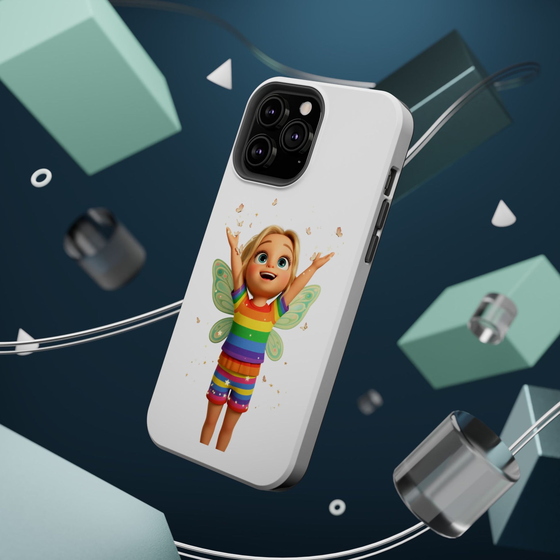 Pixie with butterflies — Magnetic Impact-Resistant iPhone Cover