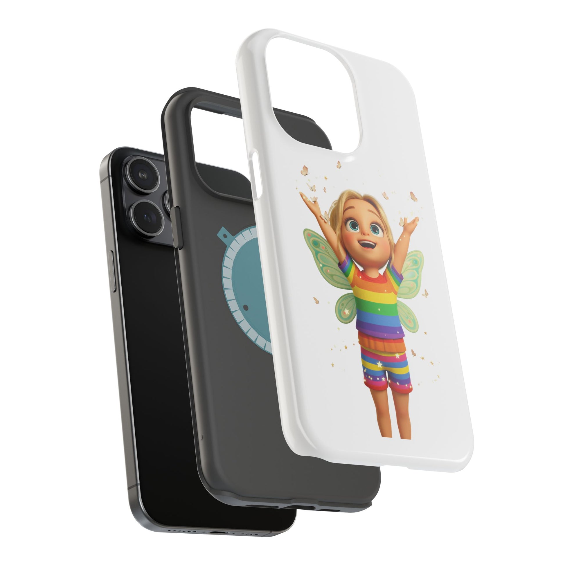 Pixie with butterflies — Magnetic Impact-Resistant iPhone Cover