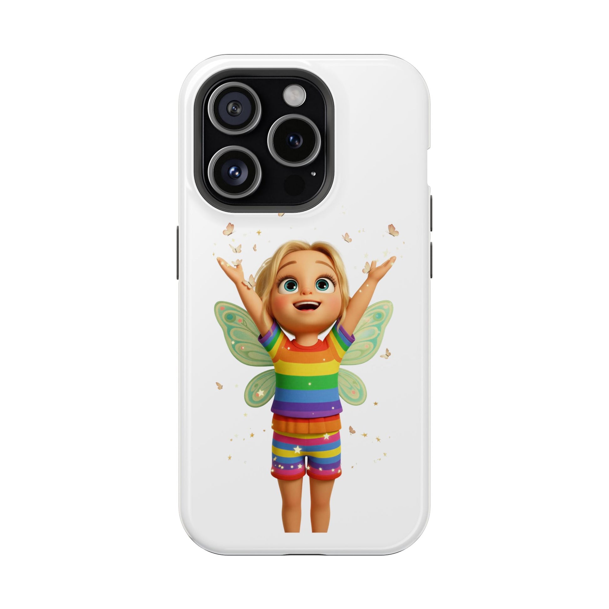 Pixie with butterflies — Magnetic Impact-Resistant iPhone Cover