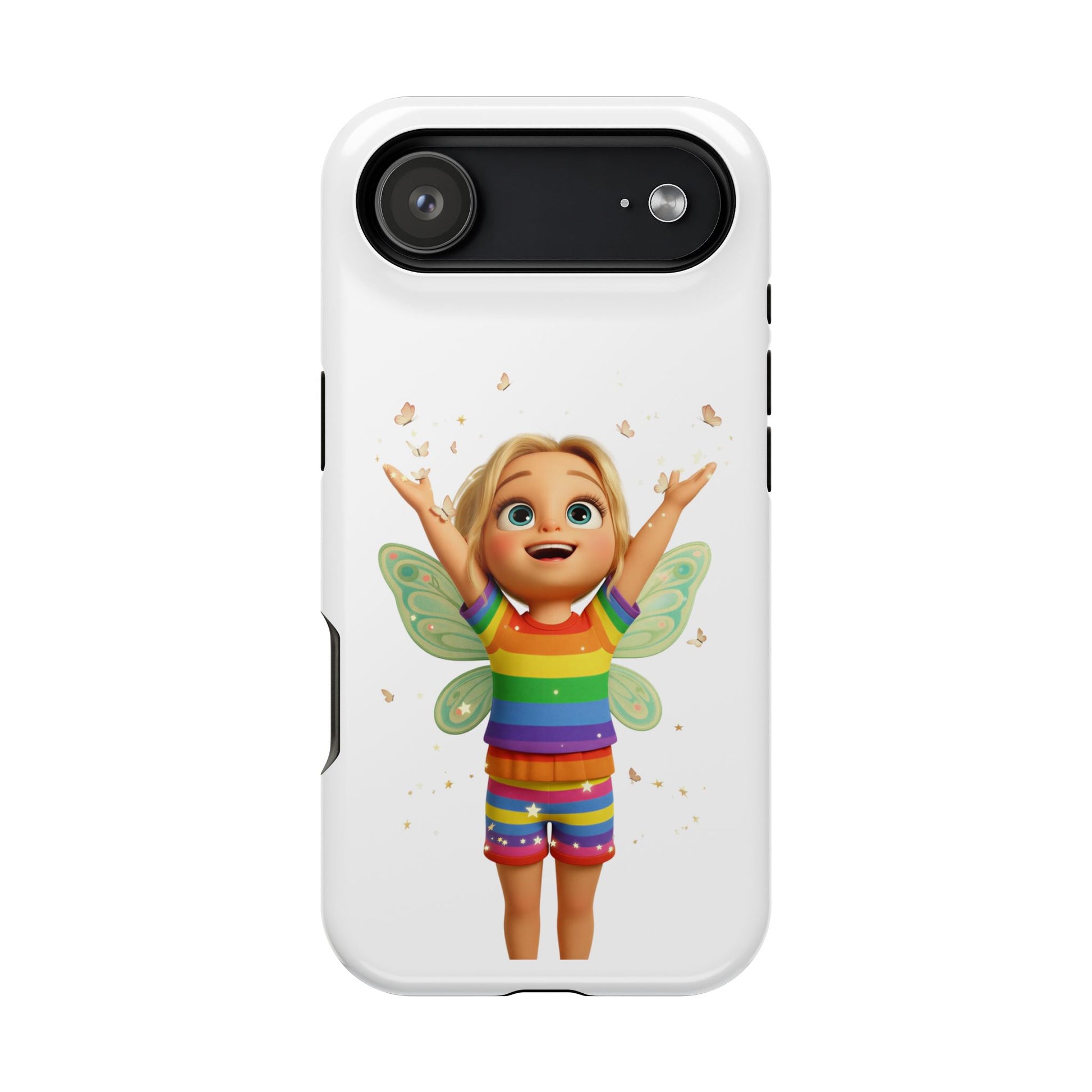 Pixie with butterflies — Magnetic Impact-Resistant iPhone Cover