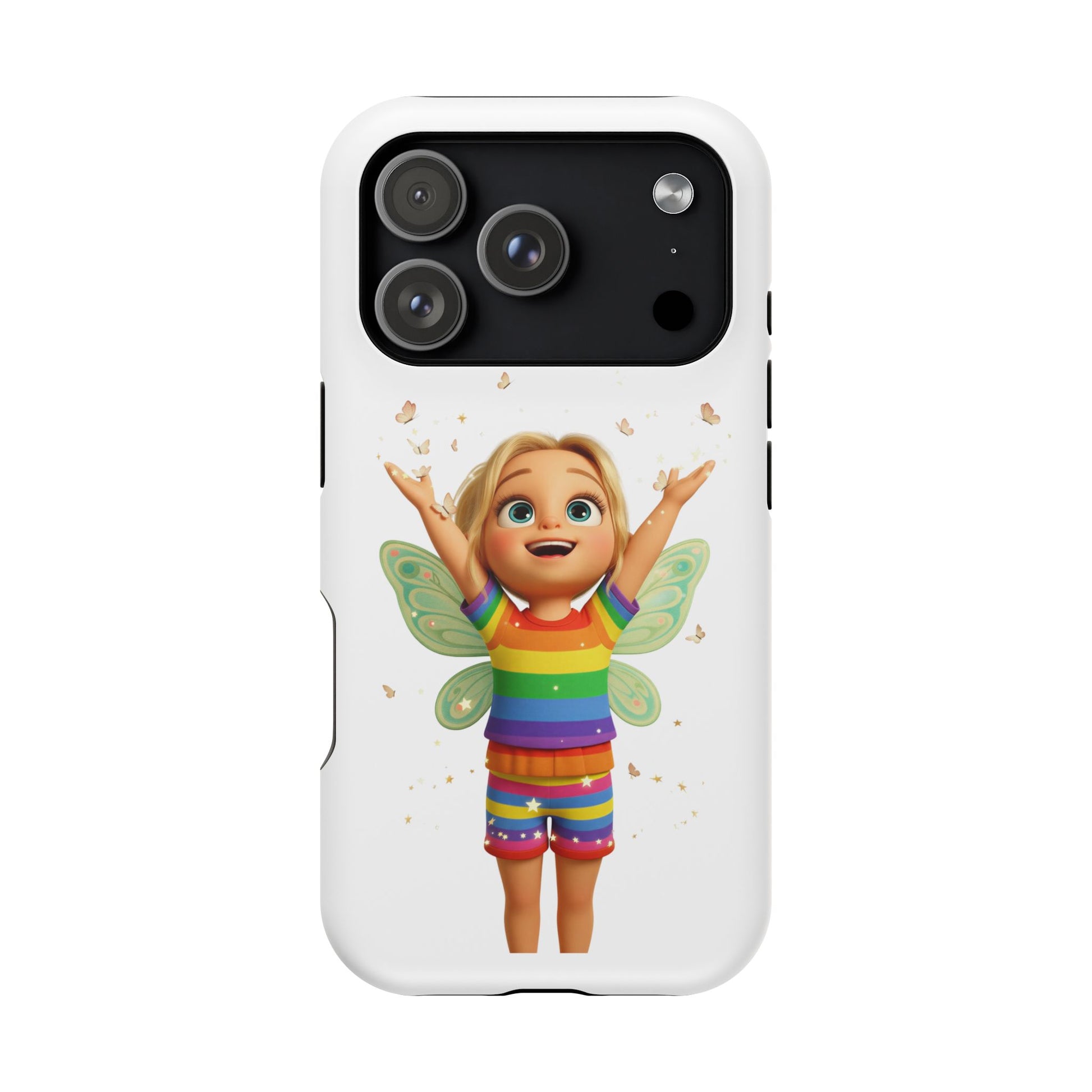 Pixie with butterflies — Magnetic Impact-Resistant iPhone Cover
