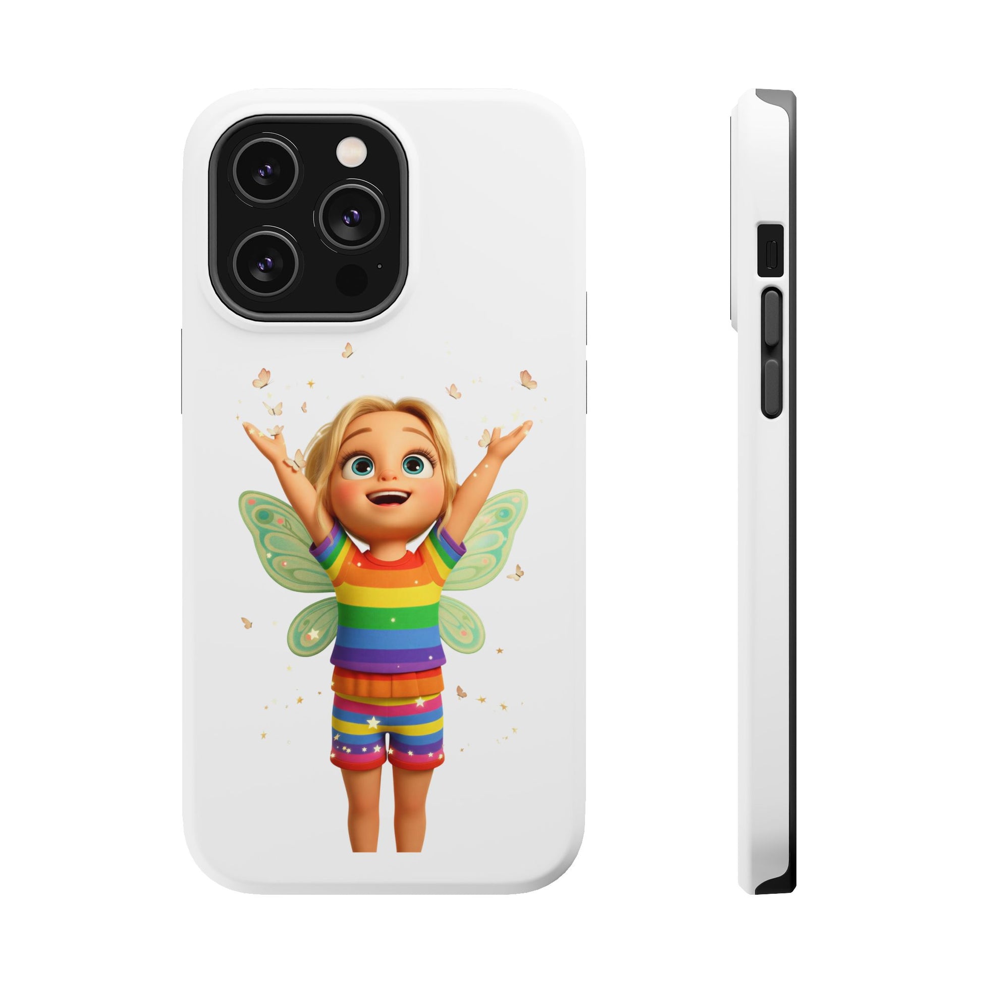 Pixie with butterflies — Magnetic Impact-Resistant iPhone Cover