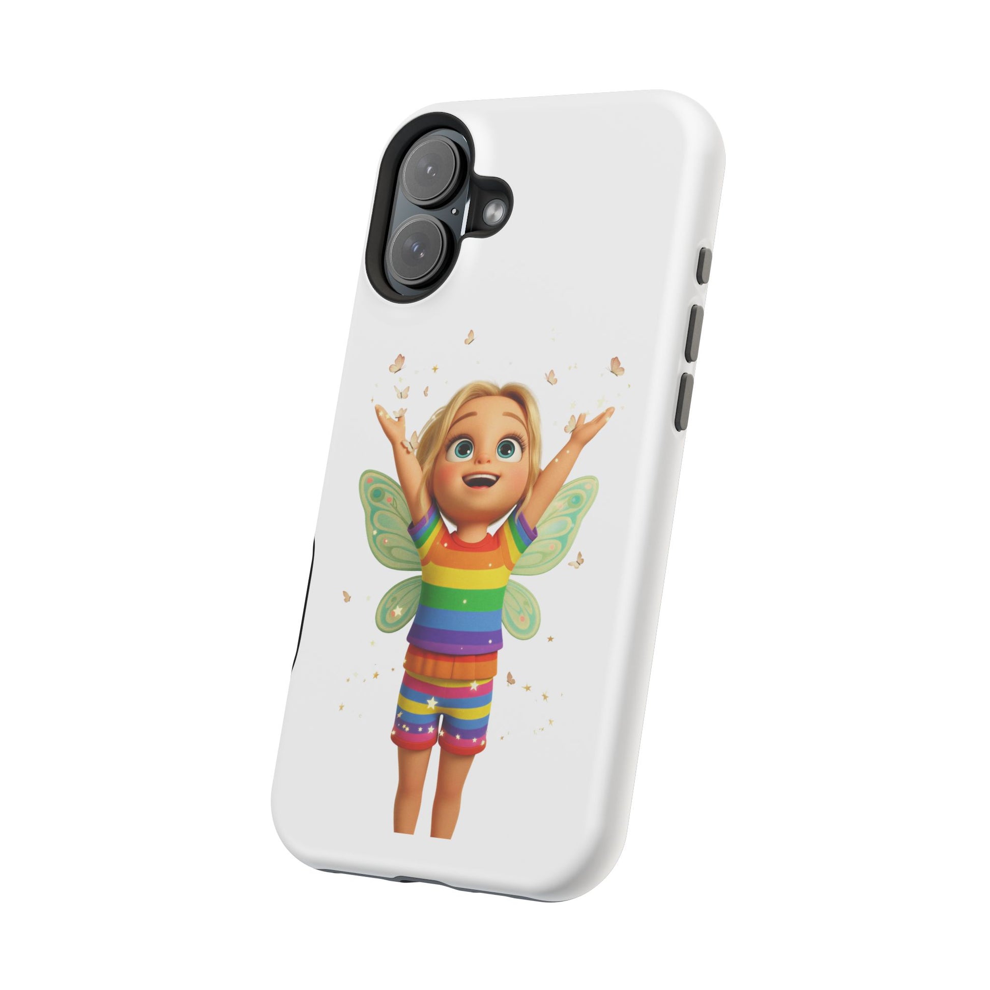 Pixie with butterflies — Magnetic Impact-Resistant iPhone Cover