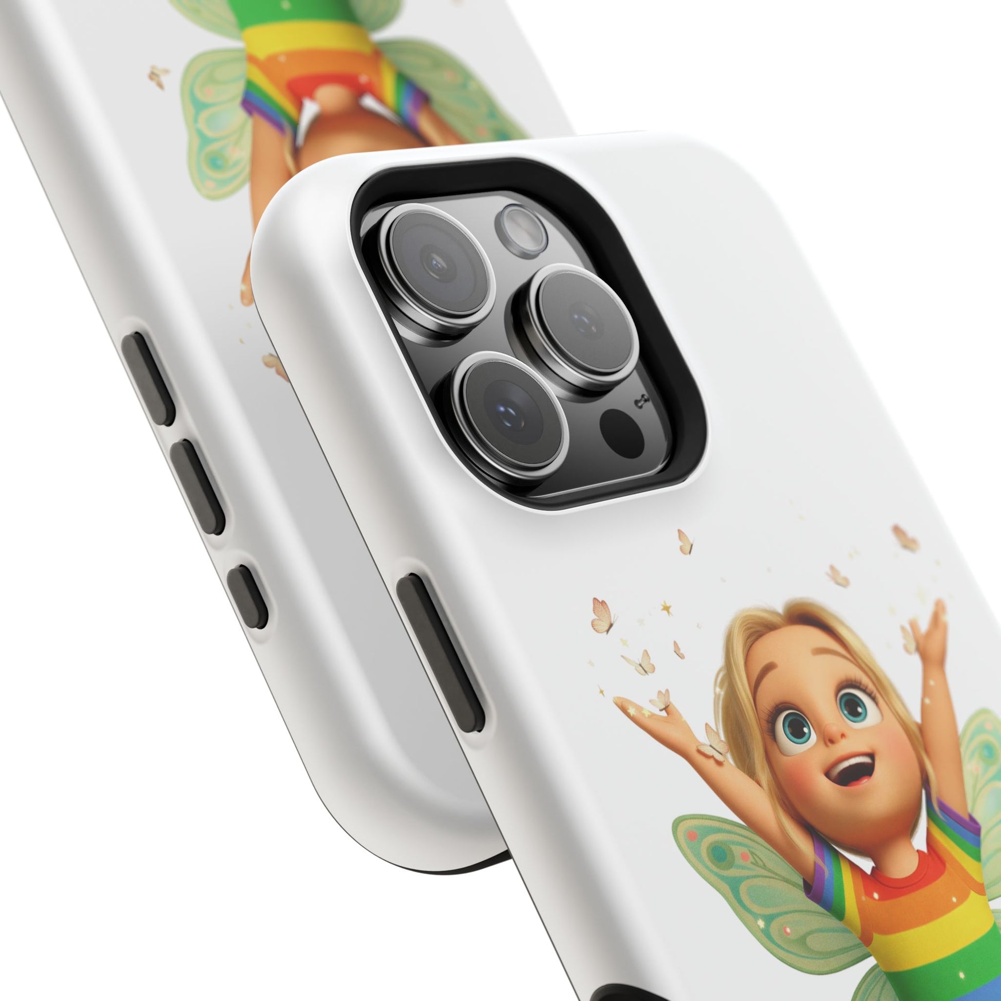 Pixie with butterflies — Magnetic Impact-Resistant iPhone Cover