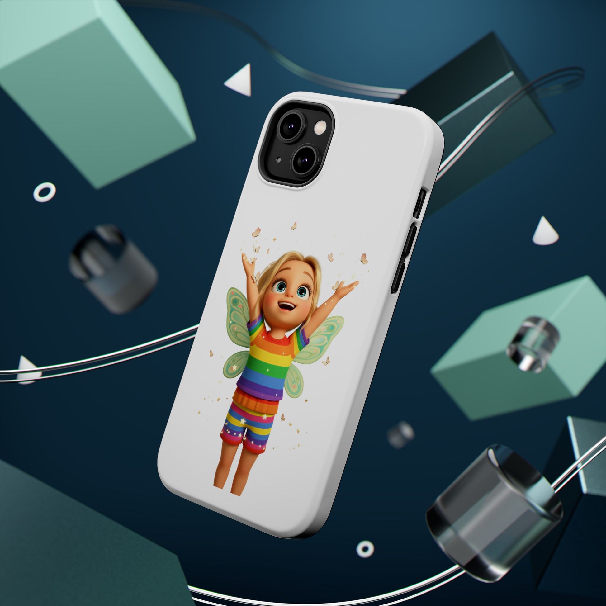 Pixie with butterflies — Magnetic Impact-Resistant iPhone Cover