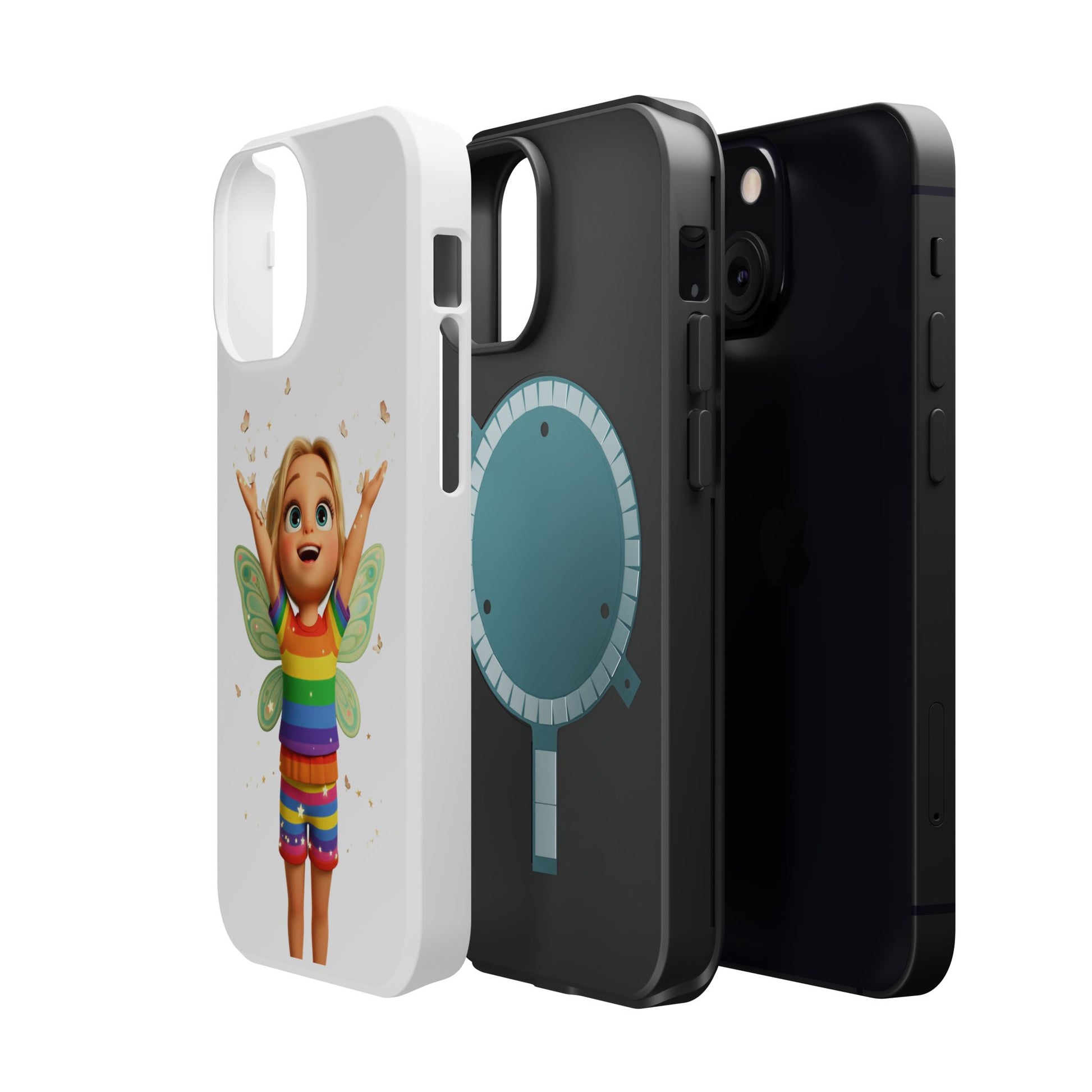 Pixie with butterflies — Magnetic Impact-Resistant iPhone Cover