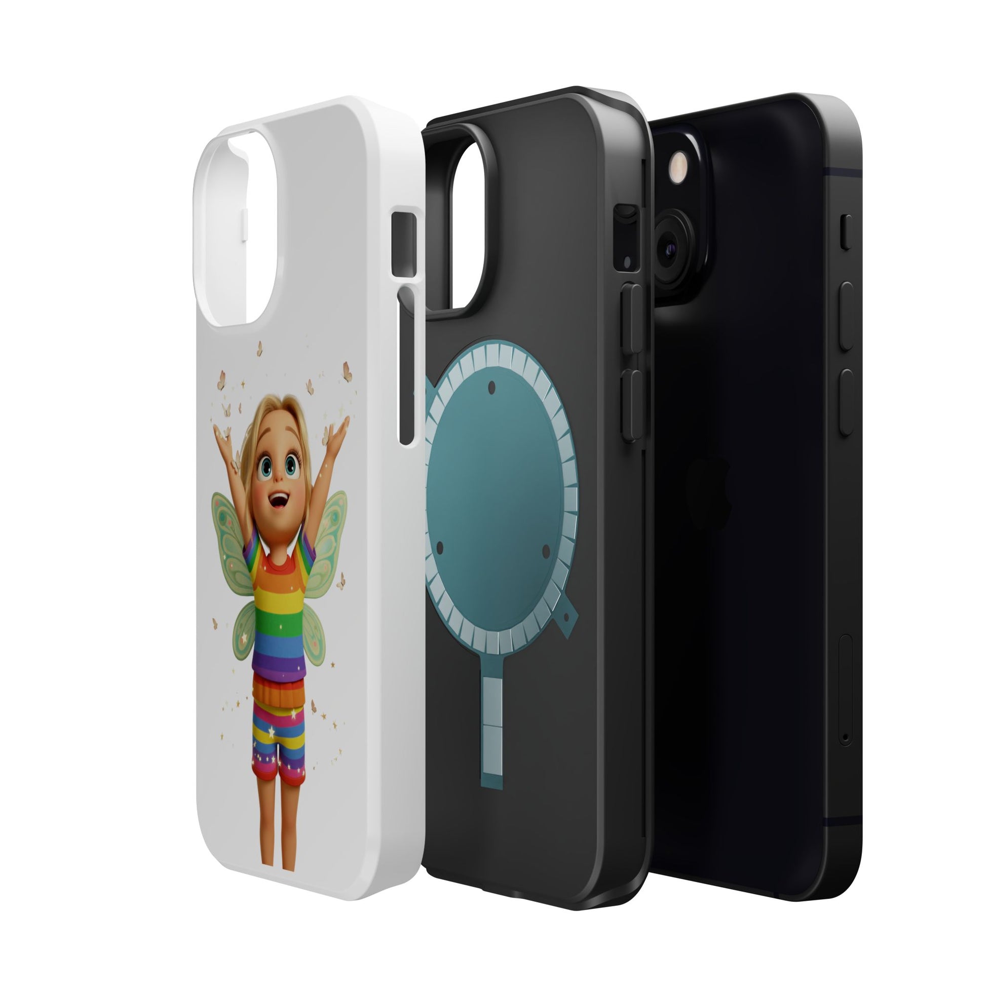 Pixie with butterflies — Magnetic Impact-Resistant iPhone Cover