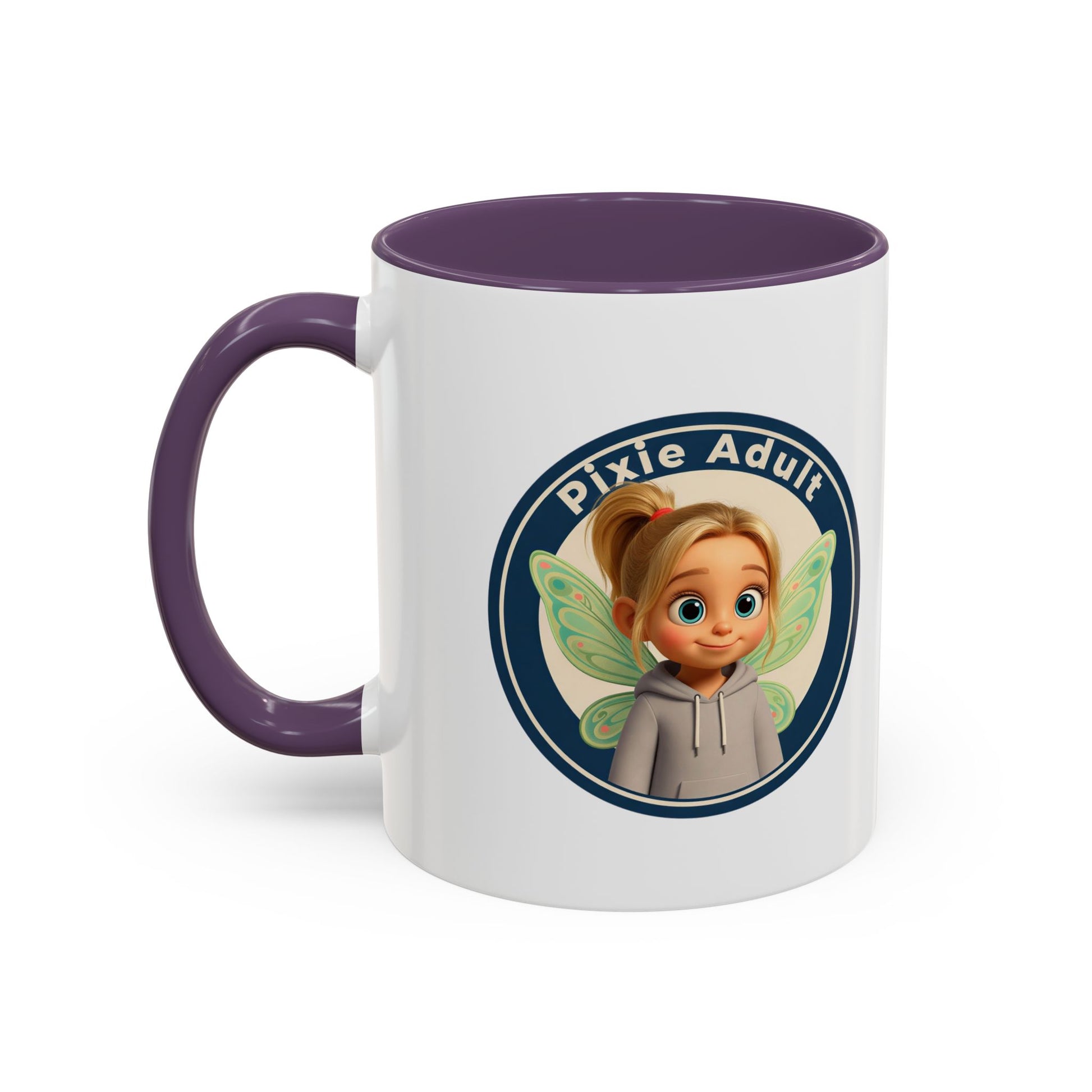 Pixie Adult Coffee Mug — Cute Fairy Design Accent Mug (11/15 oz)