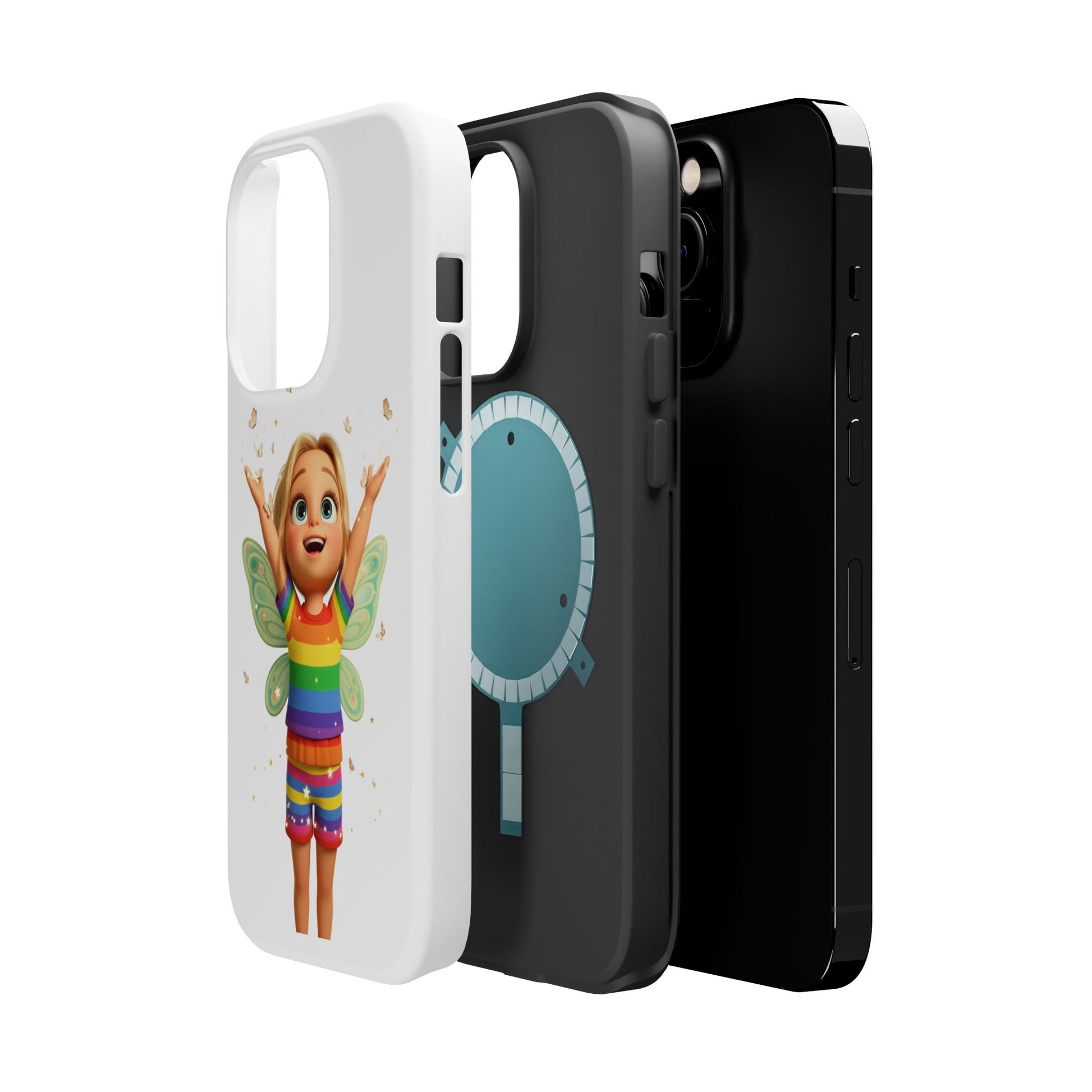 Pixie with butterflies — Magnetic Impact-Resistant iPhone Cover