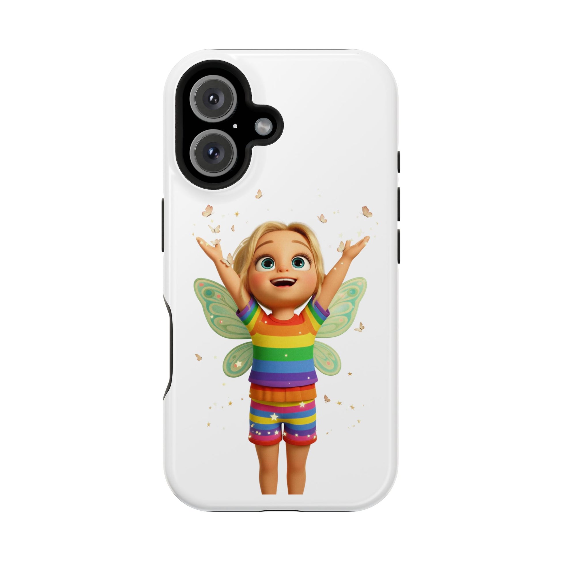 Pixie with butterflies — Magnetic Impact-Resistant iPhone Cover