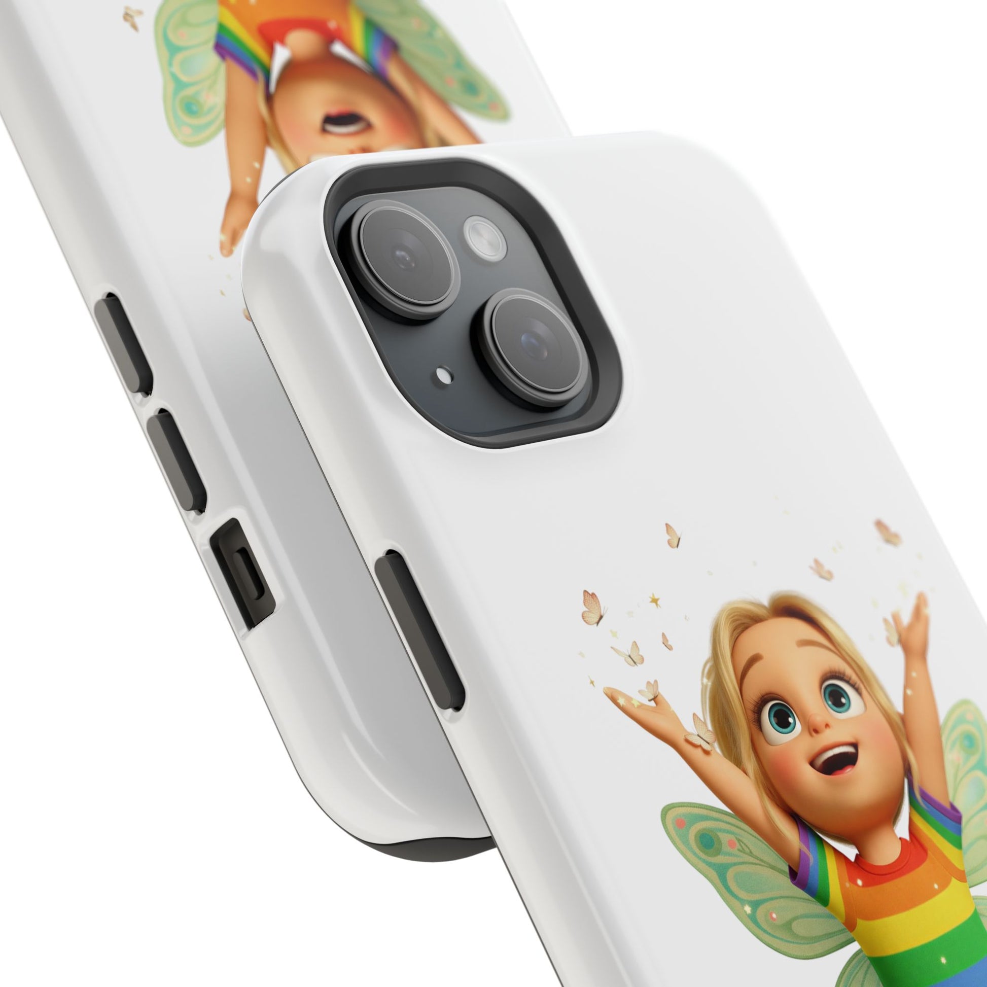 Pixie with butterflies — Magnetic Impact-Resistant iPhone Cover