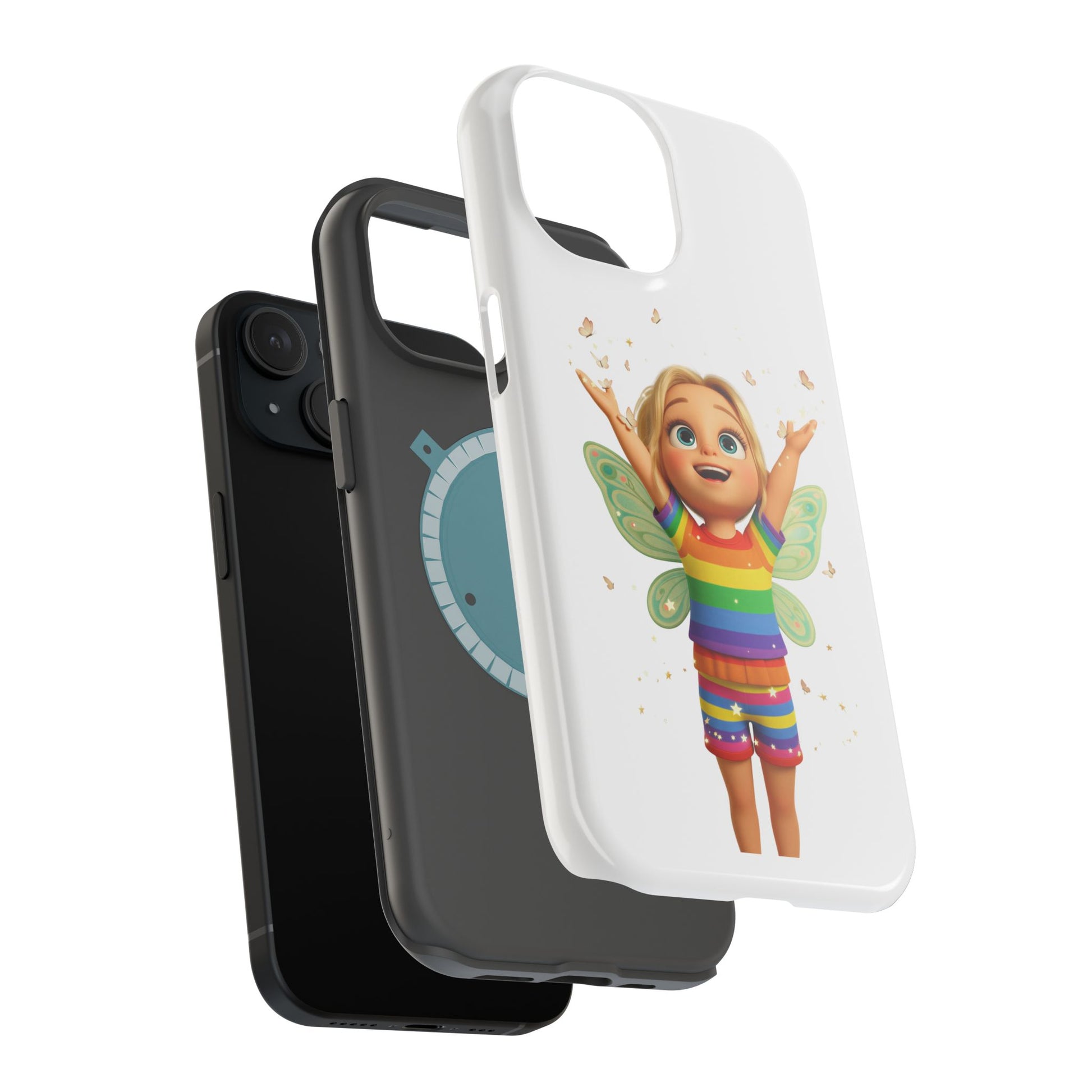 Pixie with butterflies — Magnetic Impact-Resistant iPhone Cover