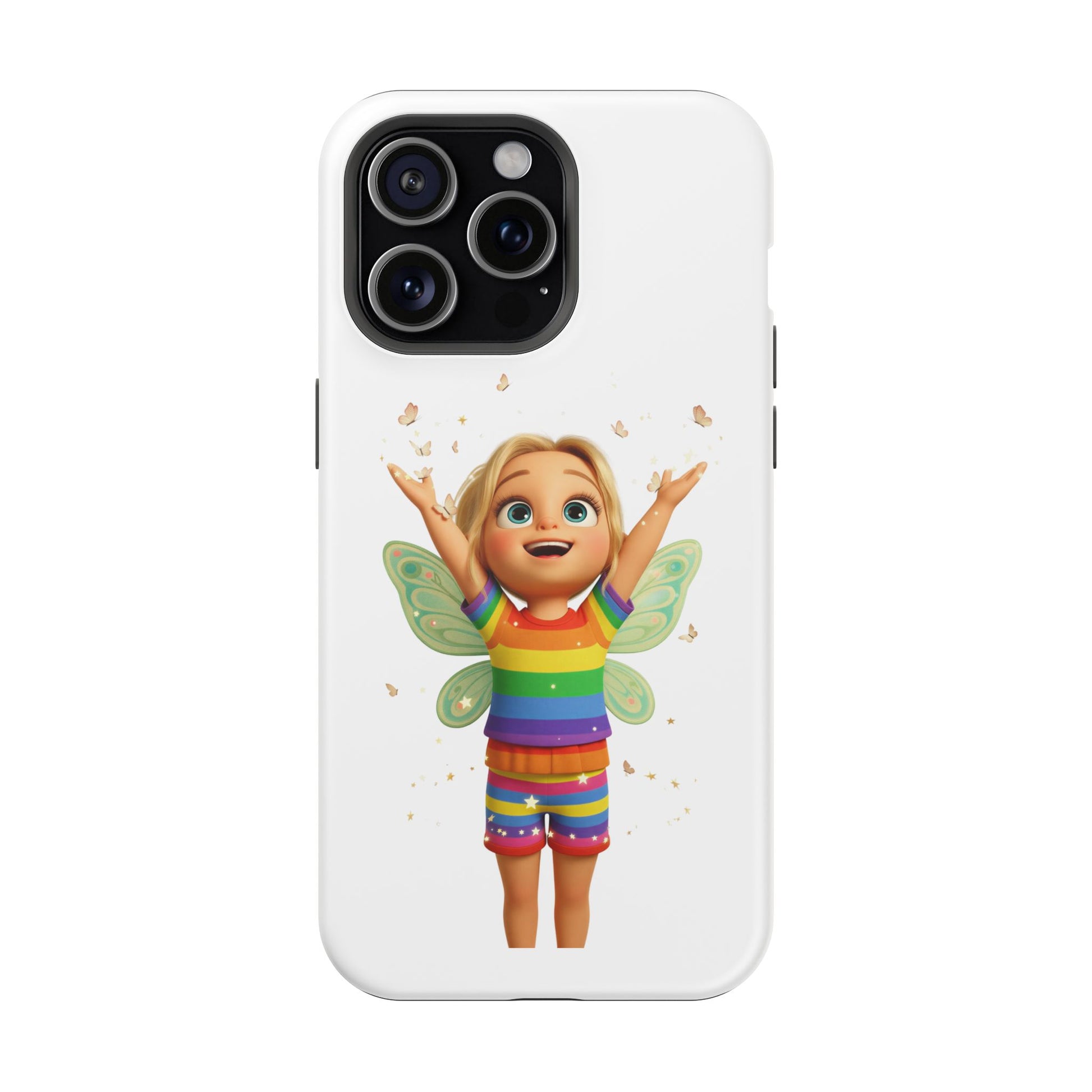 Pixie with butterflies — Magnetic Impact-Resistant iPhone Cover