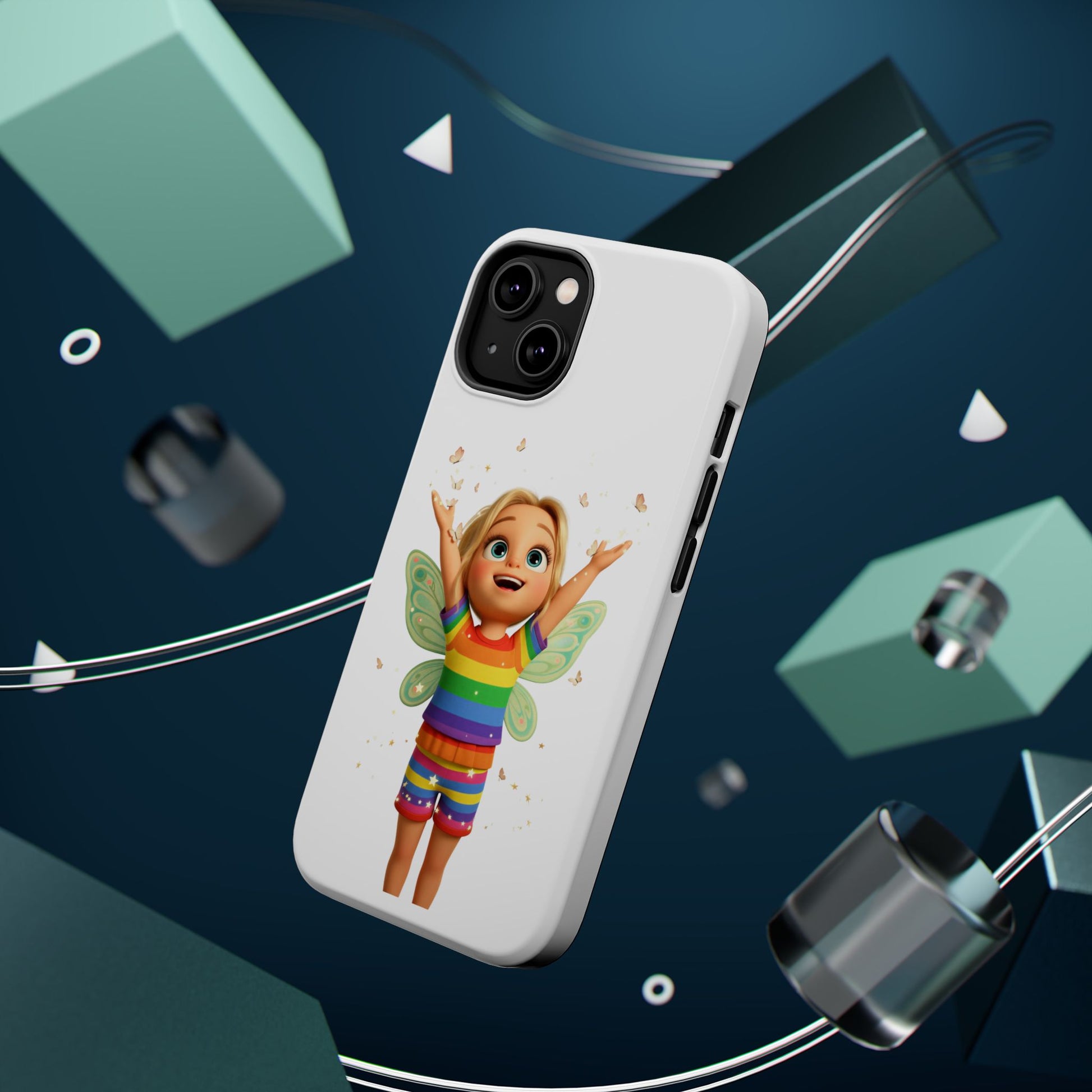 Pixie with butterflies — Magnetic Impact-Resistant iPhone Cover