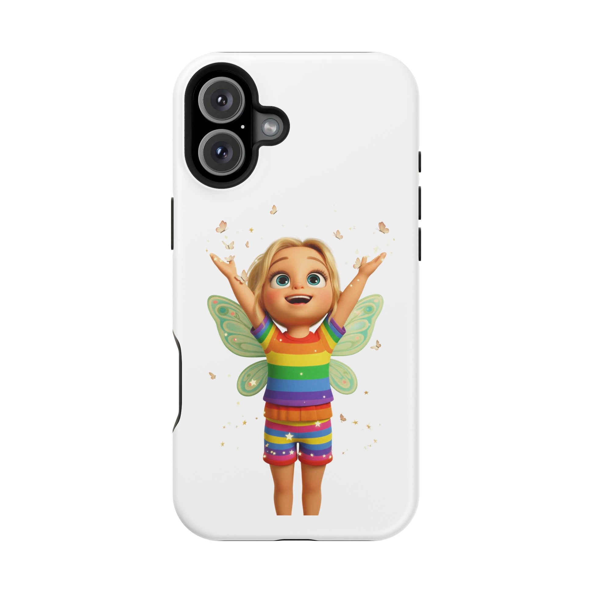Pixie with butterflies — Magnetic Impact-Resistant iPhone Cover
