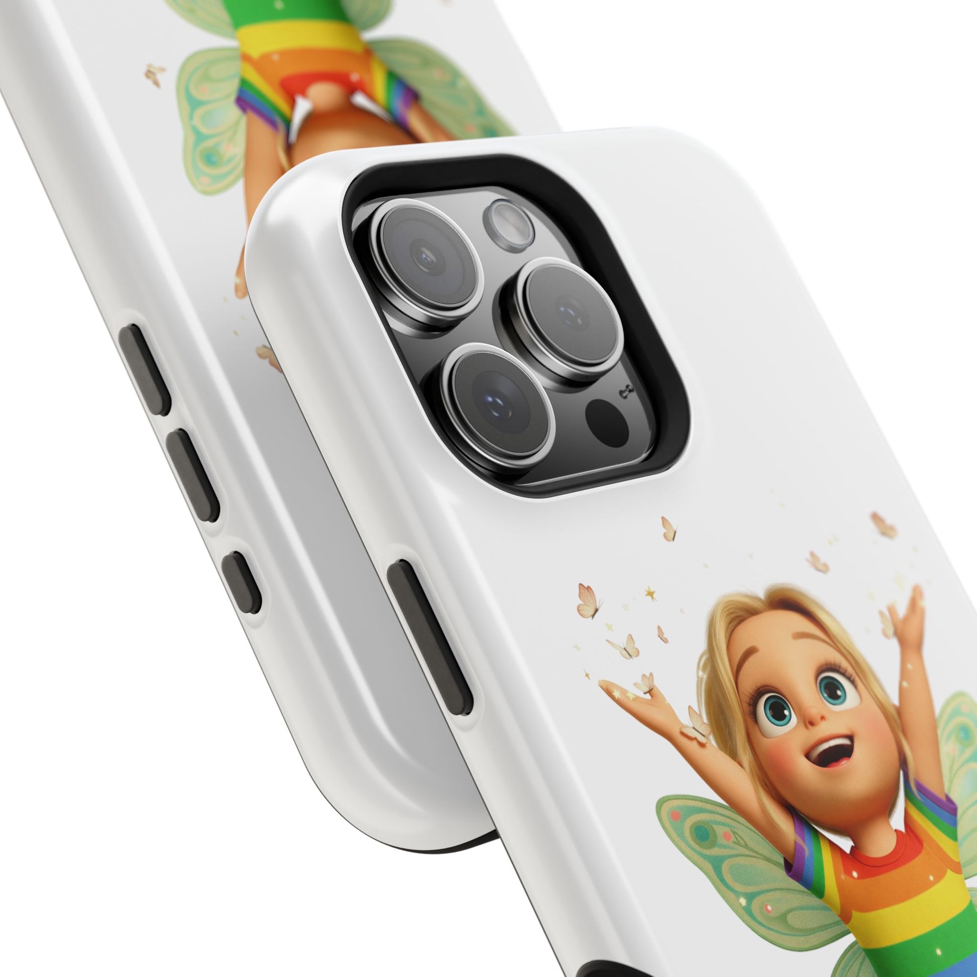 Pixie with butterflies — Magnetic Impact-Resistant iPhone Cover