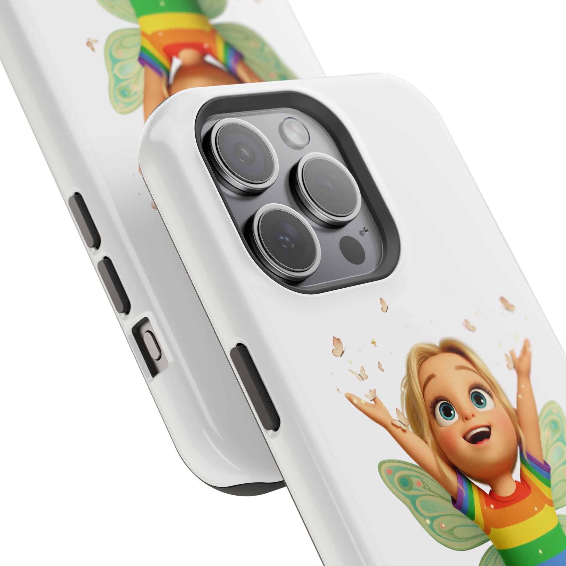 Pixie with butterflies — Magnetic Impact-Resistant iPhone Cover