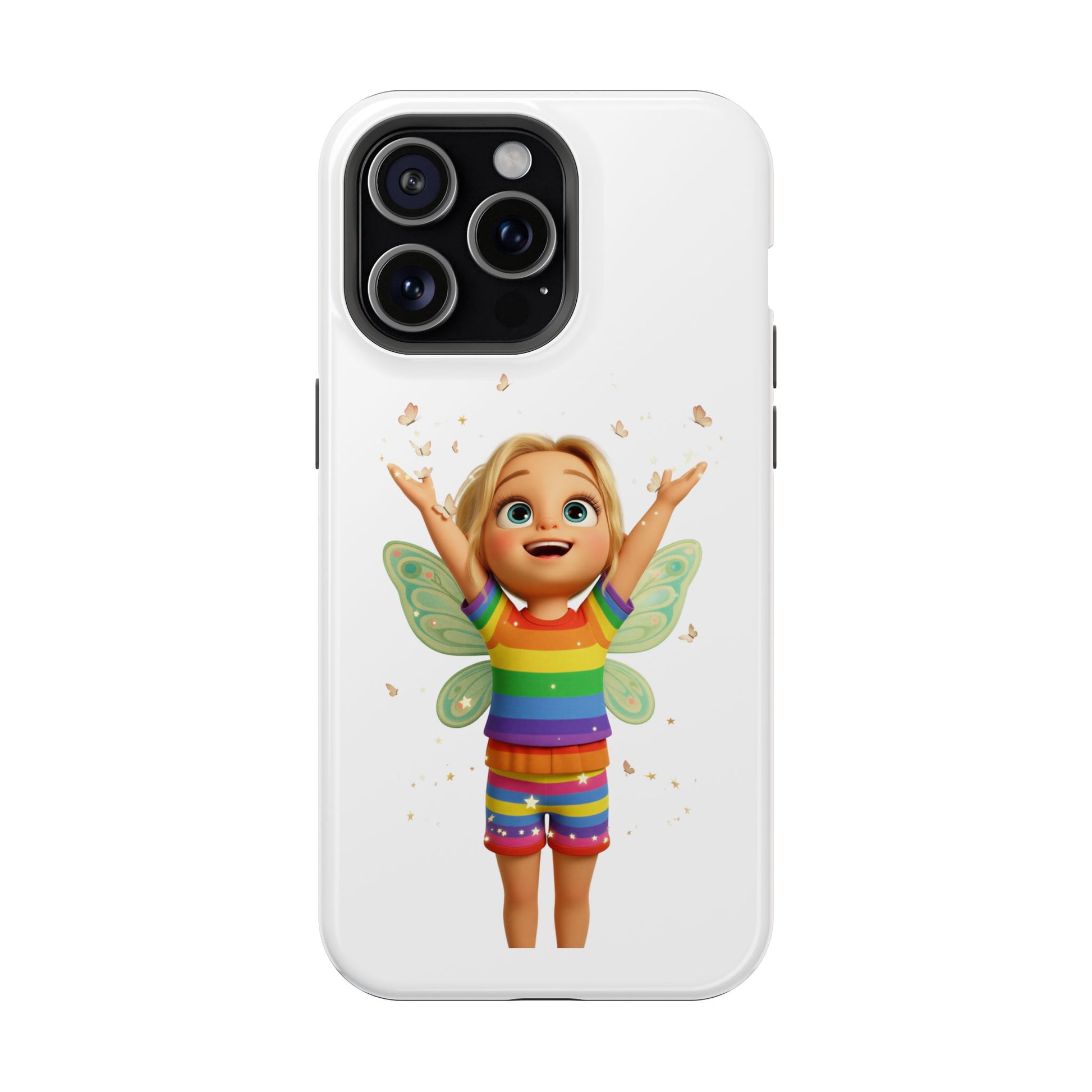 Pixie with butterflies — Magnetic Impact-Resistant iPhone Cover