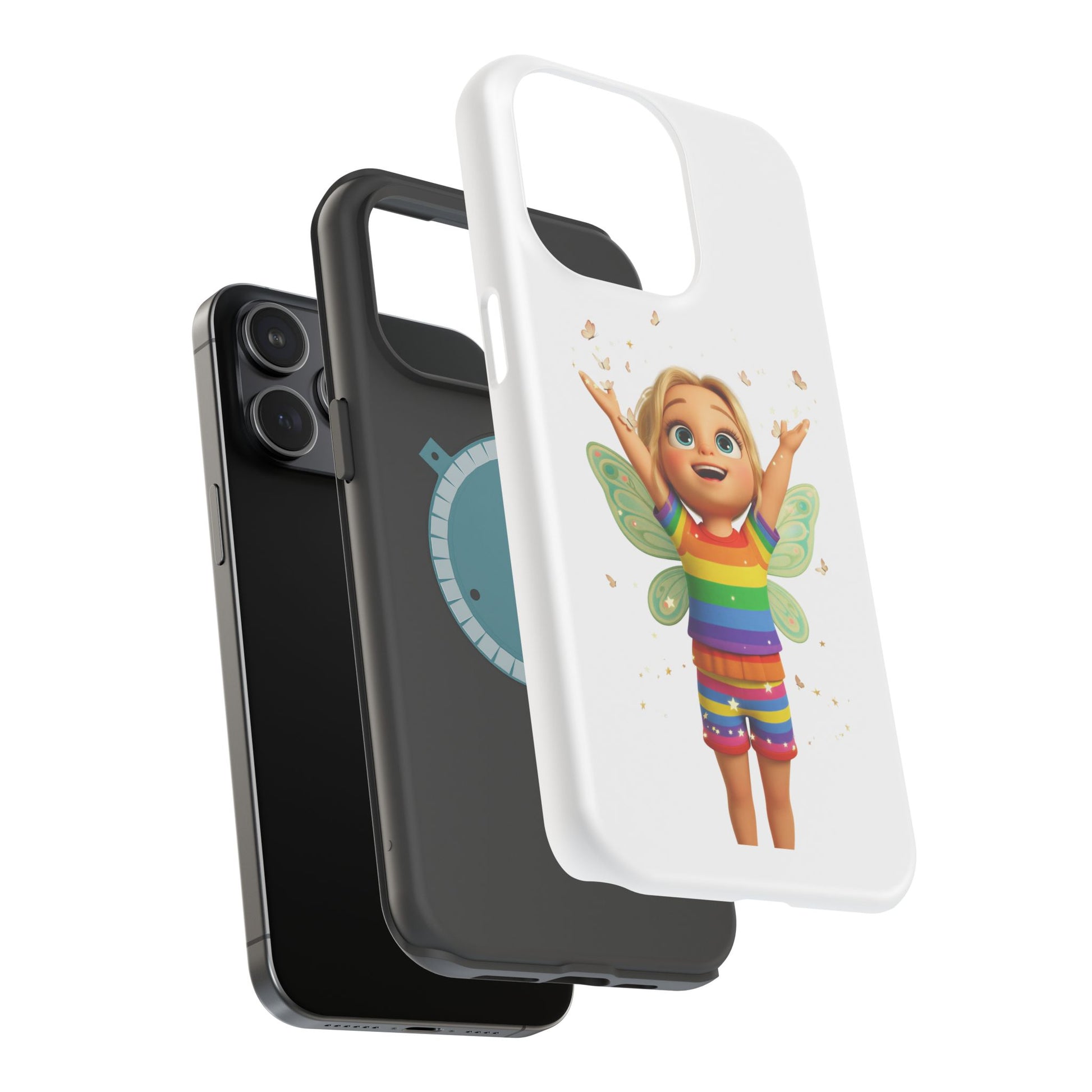 Pixie with butterflies — Magnetic Impact-Resistant iPhone Cover
