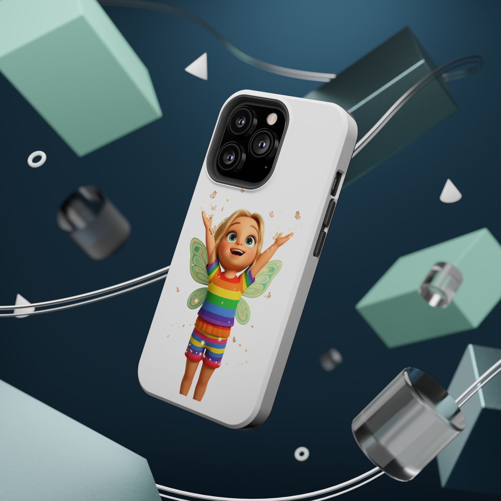 Pixie with butterflies — Magnetic Impact-Resistant iPhone Cover