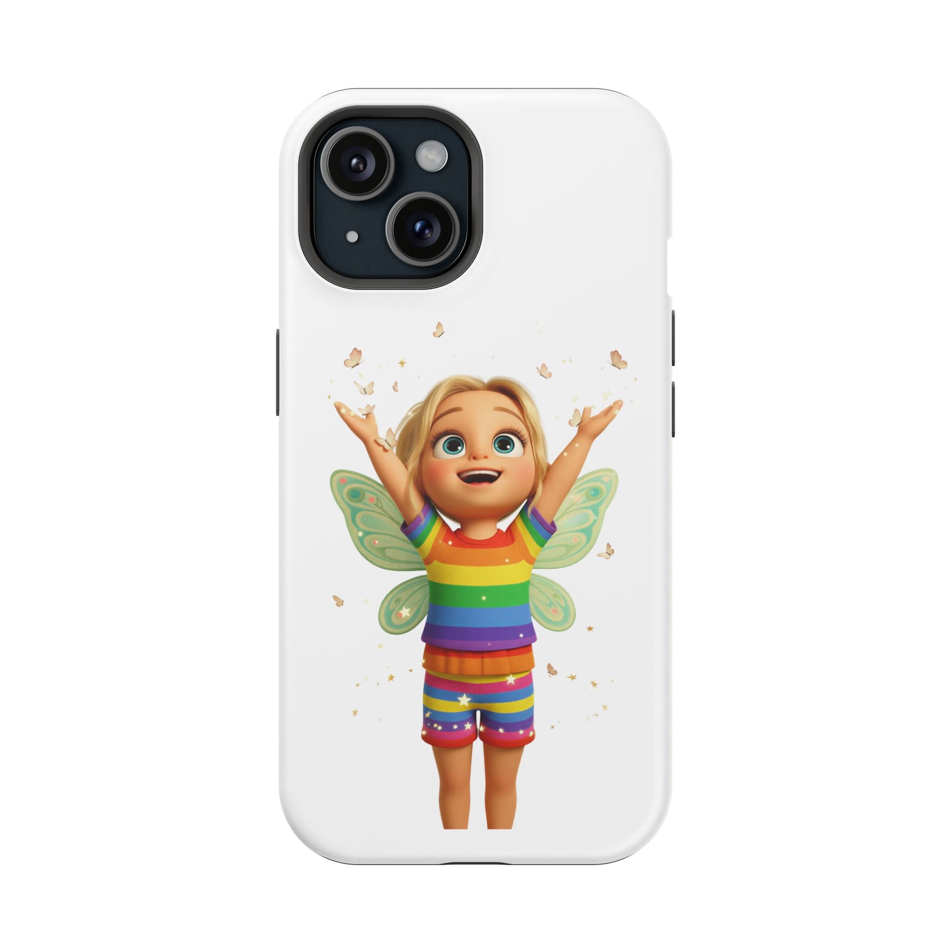 Pixie with butterflies — Magnetic Impact-Resistant iPhone Cover