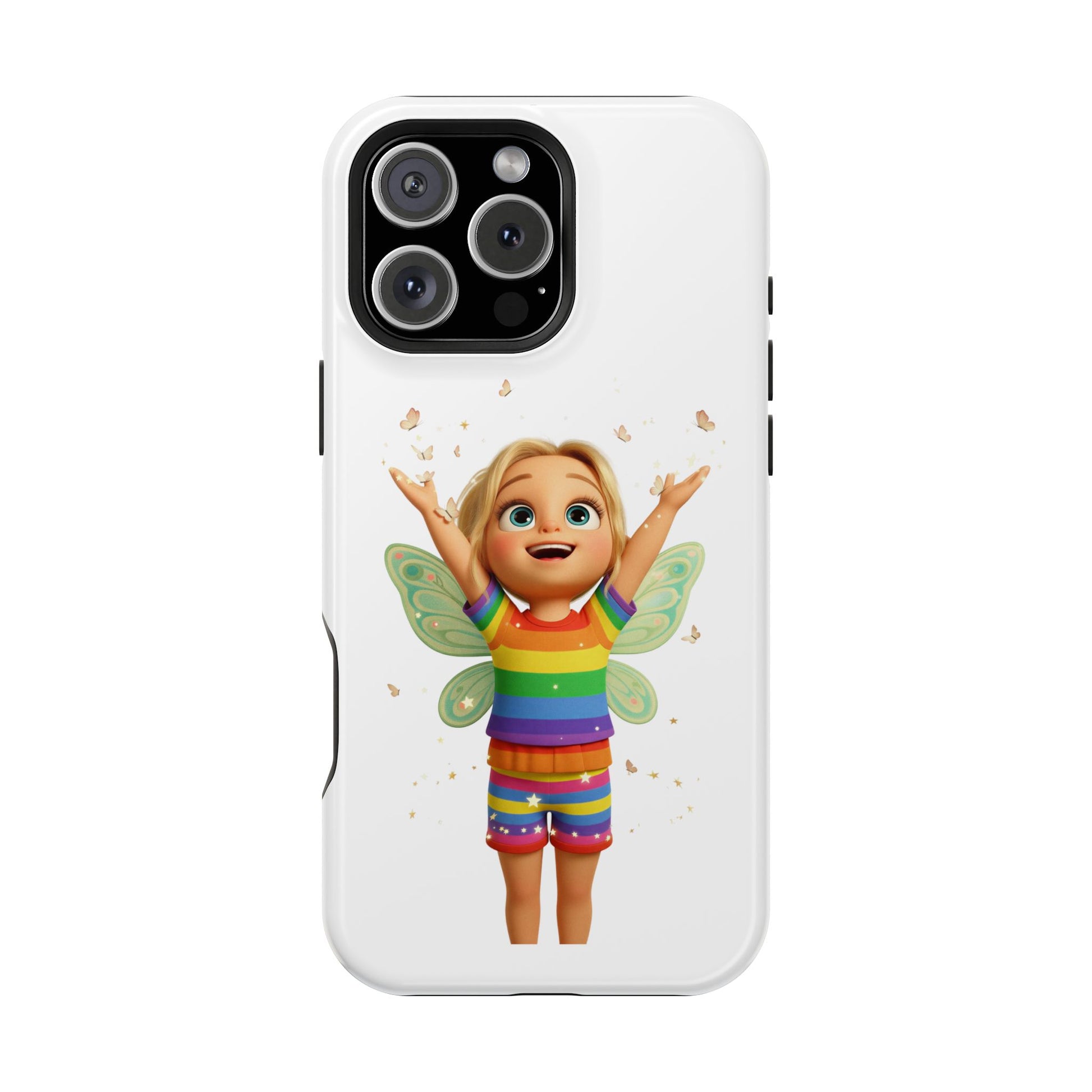 Pixie with butterflies — Magnetic Impact-Resistant iPhone Cover
